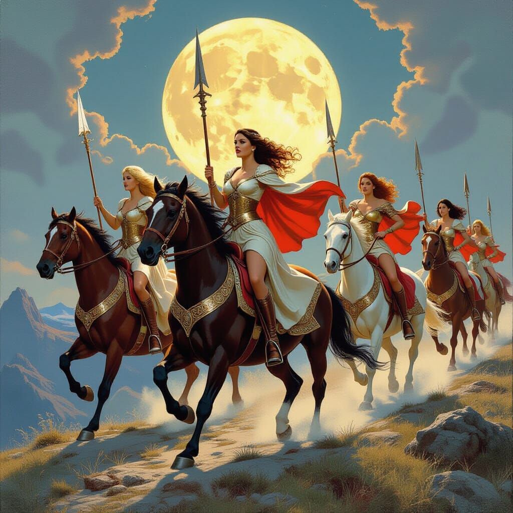 Valkyries Ride Through Valhalla in Classic Style