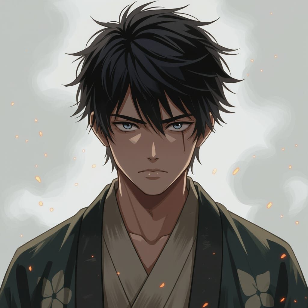 Anime Concept Art: Hayato Takemura Portrait