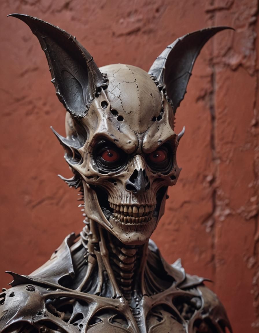 Gothic Humanoid Bat with Cinematic Lighting