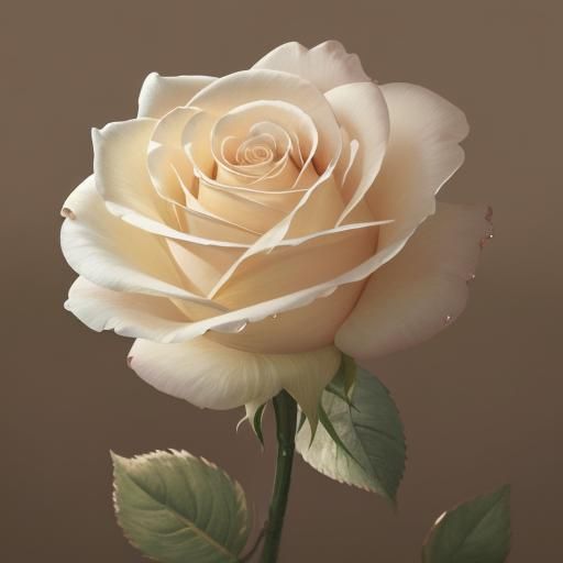 Elegant Translucent White Flower in Sepia Tones