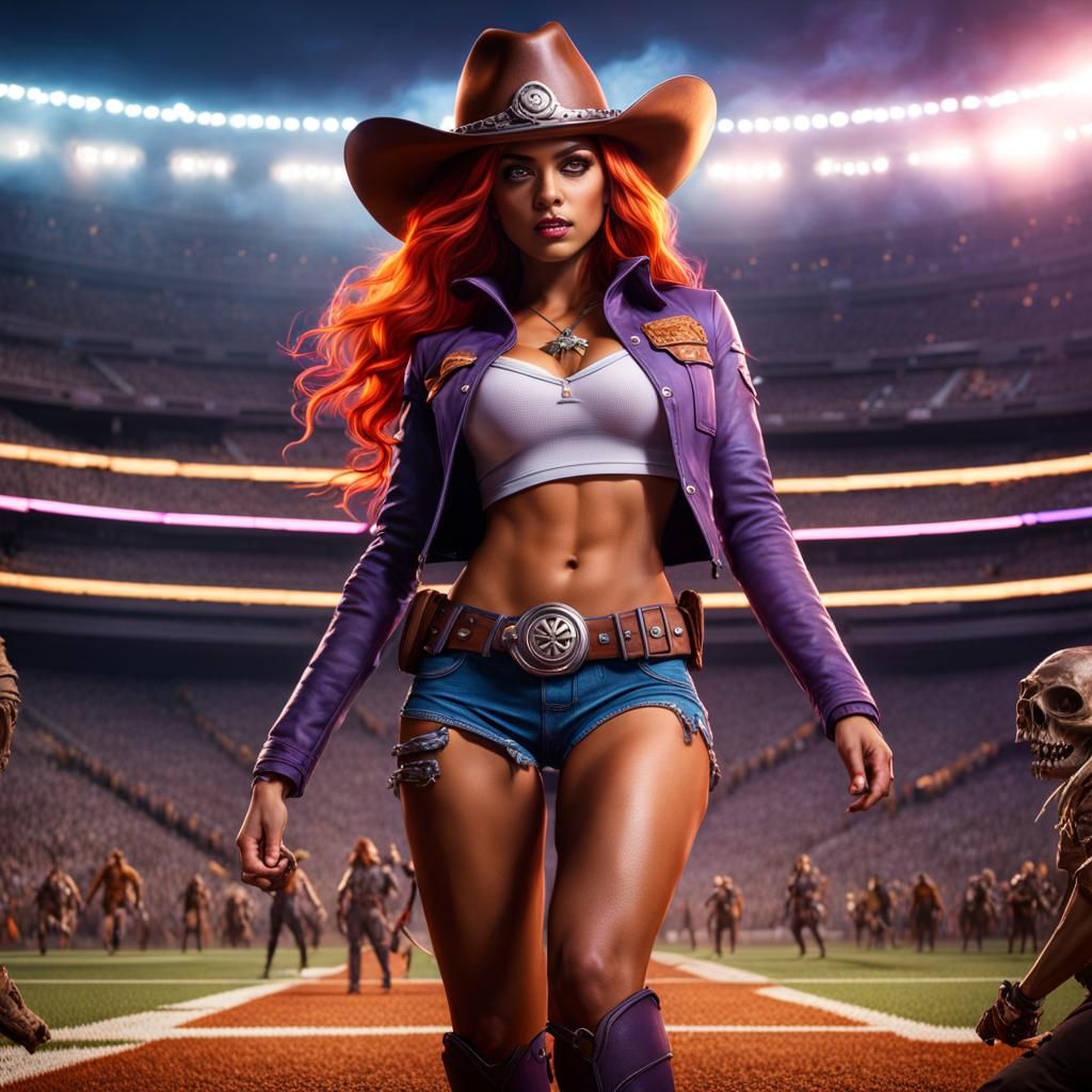 Starfire vs Zombies: Fantasy Concept Art