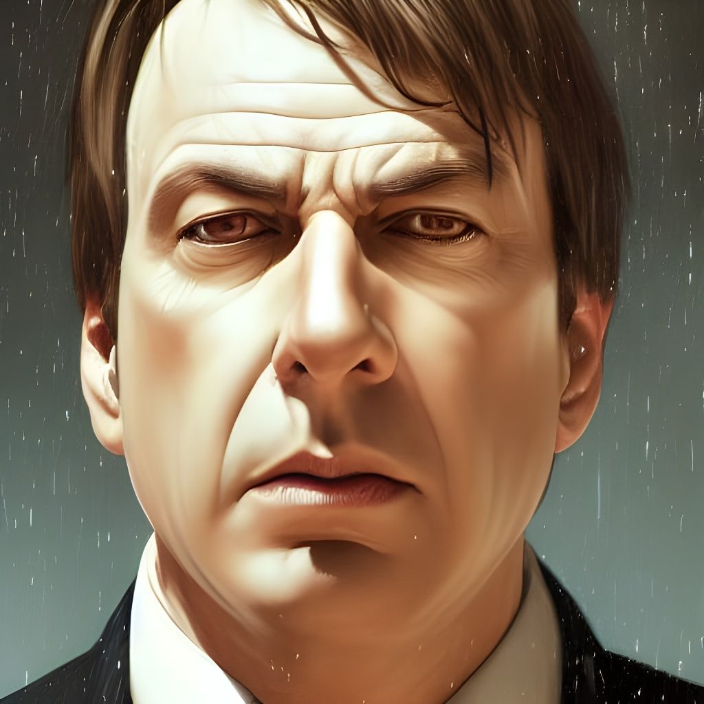 Saul Goodman Portrait in Hyperdetailed Digital Art