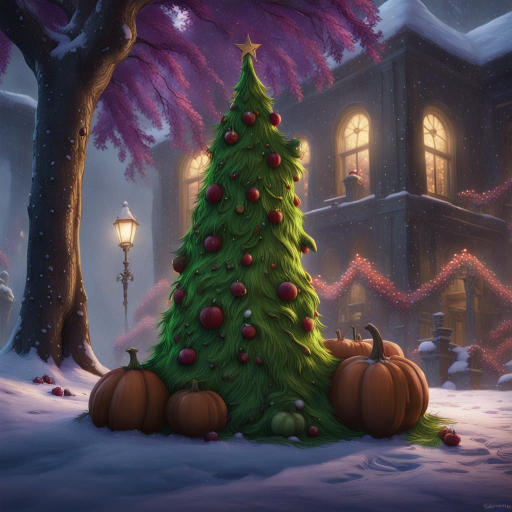 The Grinch's Snowy, Dark Thanksgiving Heist