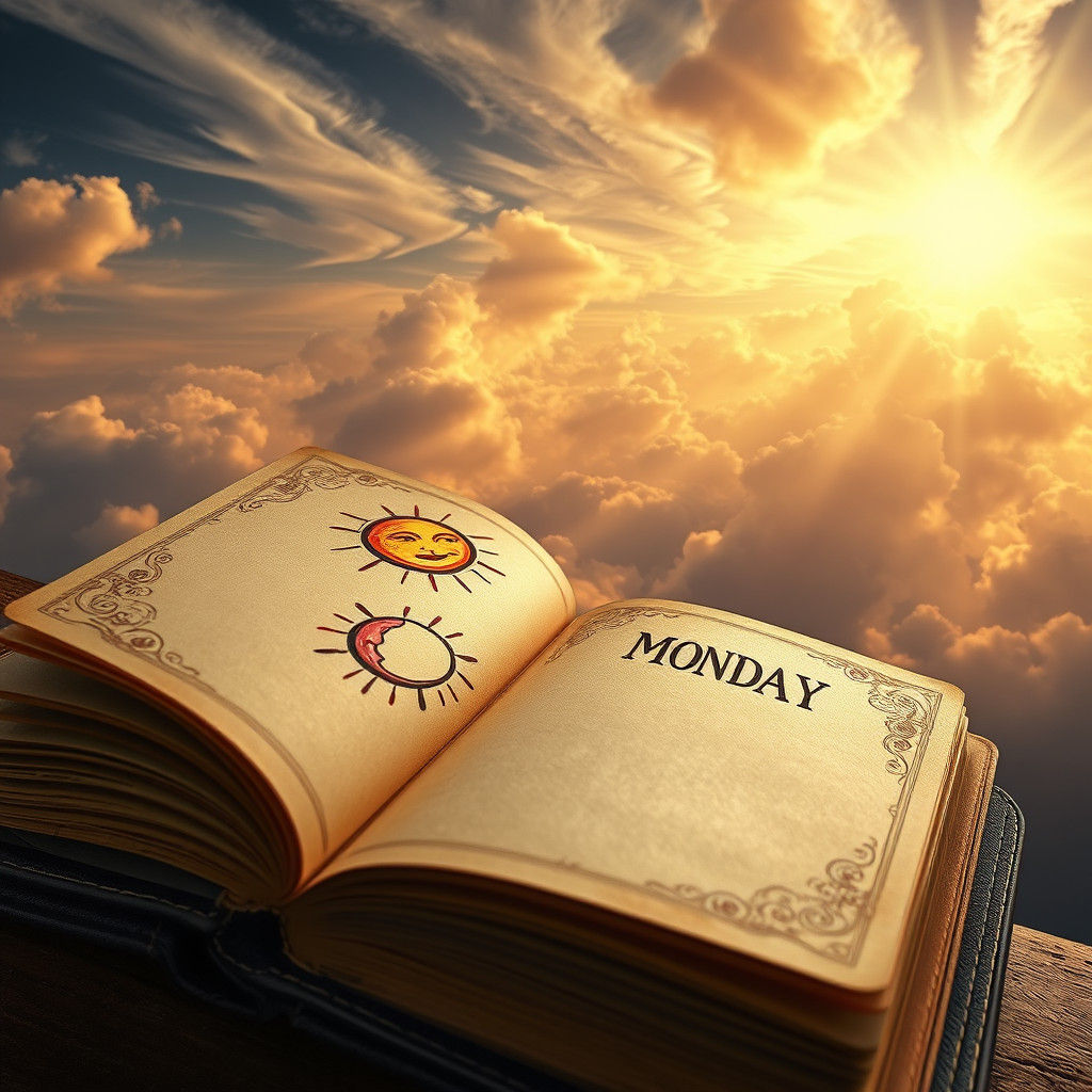 Vintage Diary with Childlike Doodle in HDR