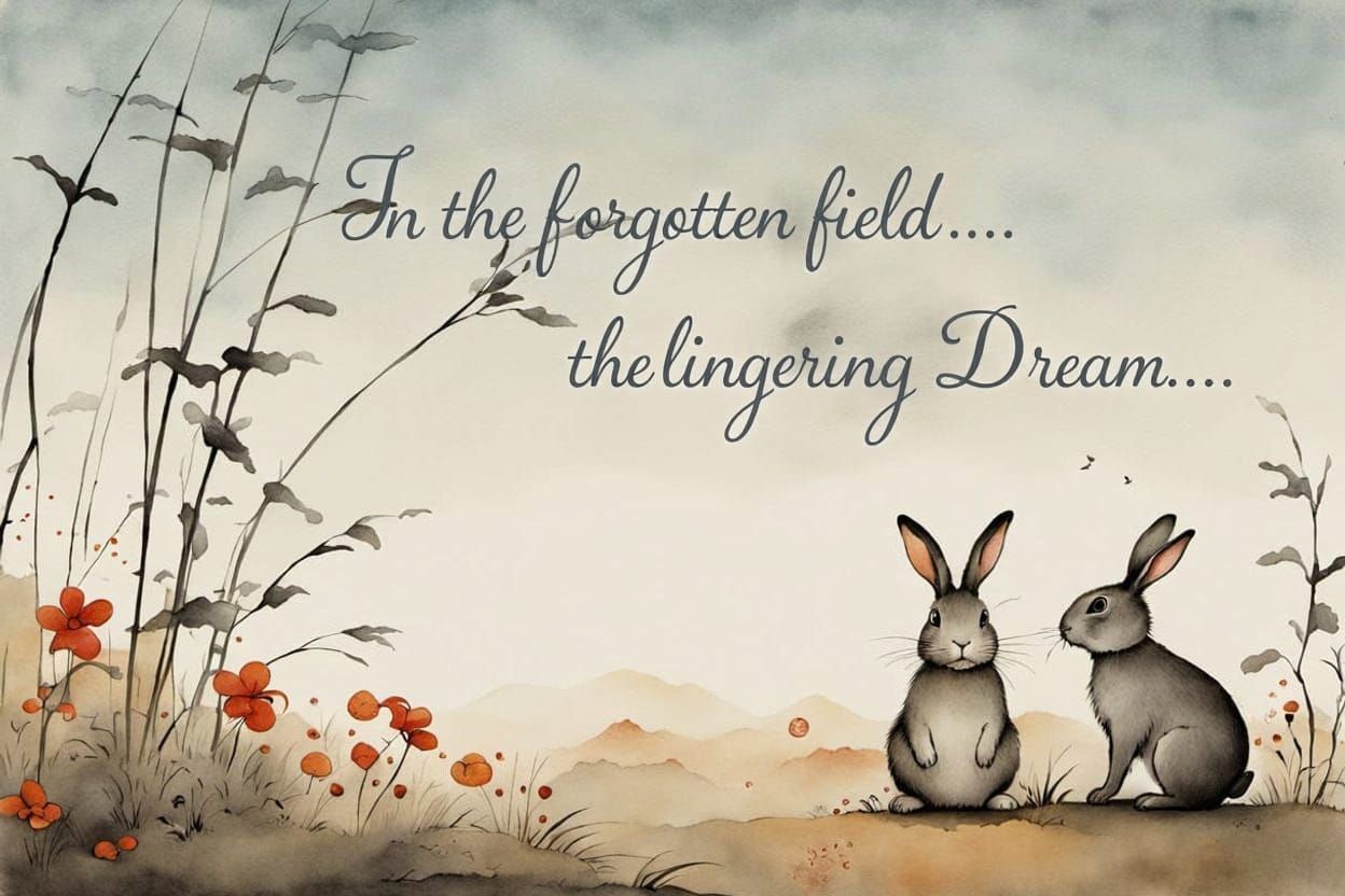 AI Calligraphy in Forgotten Field