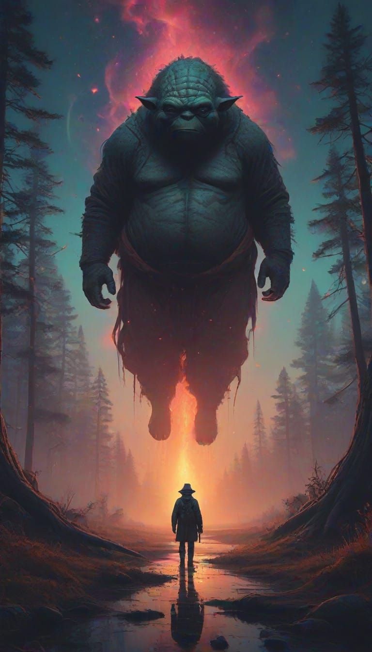 Cosmic Yoda: Majestic Sith Lord of Celestial Proportions