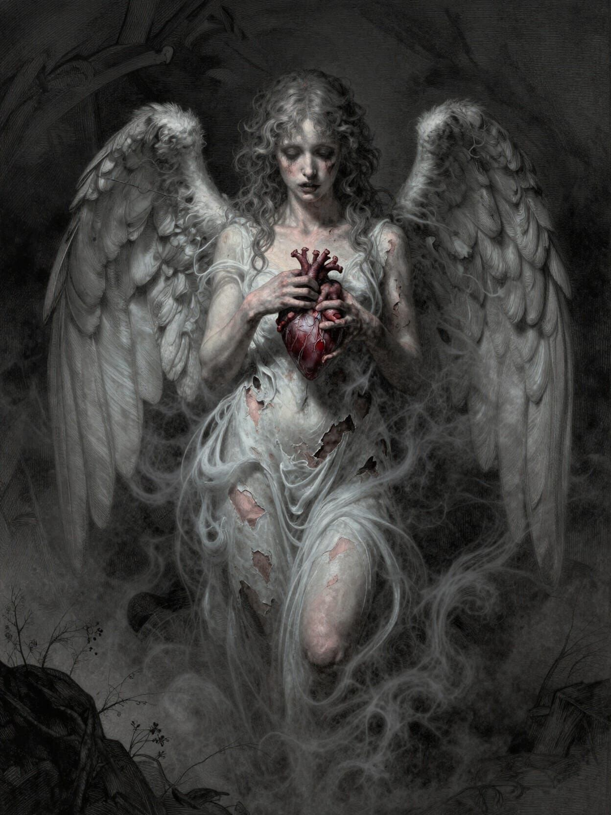 Decaying Angel Offers Heart in Ethereal Horror Style