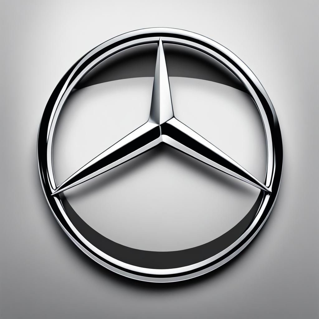 Mercedes-Benz Logo on Modern Car