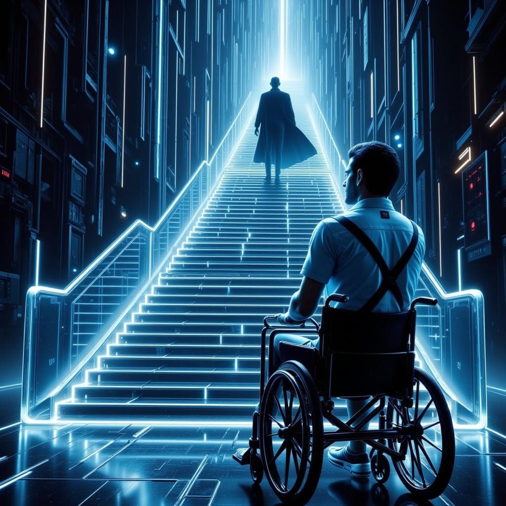 Imagine a super villain whose superpower is creating stairs ...