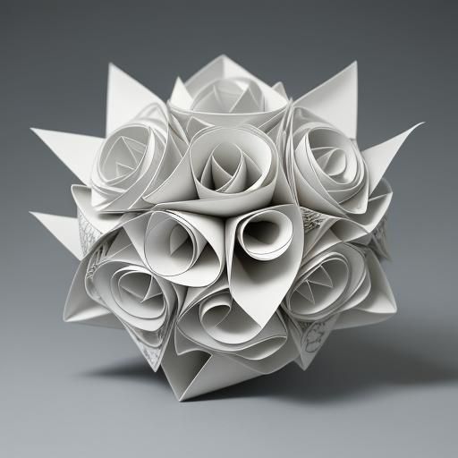 Whimsical Origami Flipbook in 8K Resolution