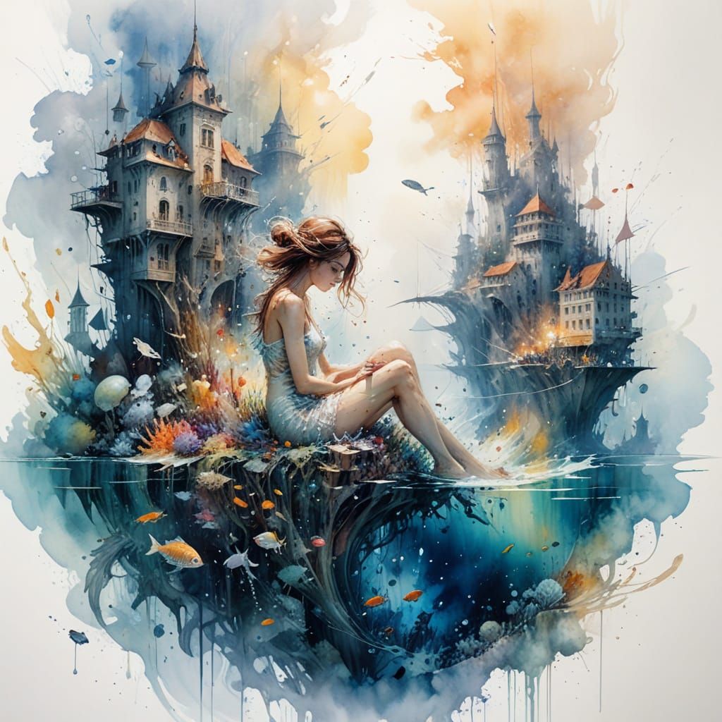 Underwater City Life with Deep-Sea Technology