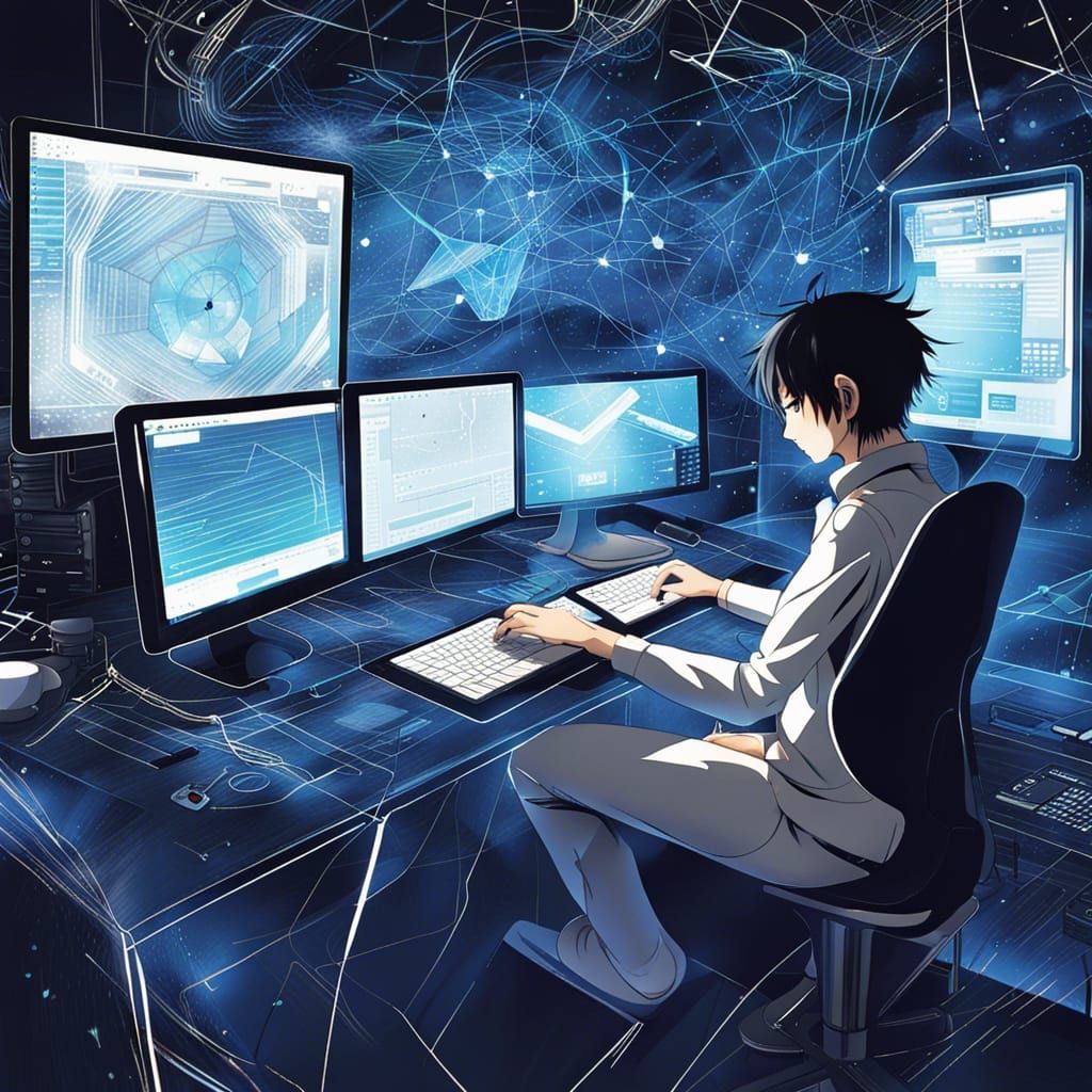 Web Developer Creates Digital Masterpiece in Anime Style