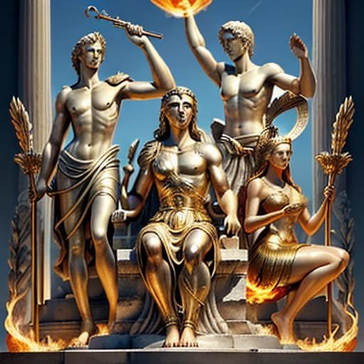 The Olympians: The story then continues with the overthrow of Kronos by his son Zeus, leading to the rise of the Olympia...