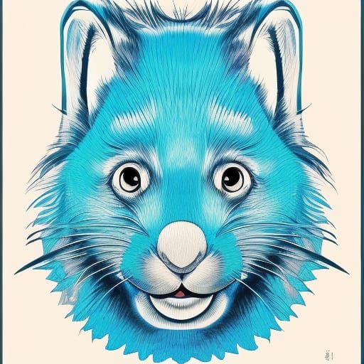 Grandmaster Wombat in Pop Art Style