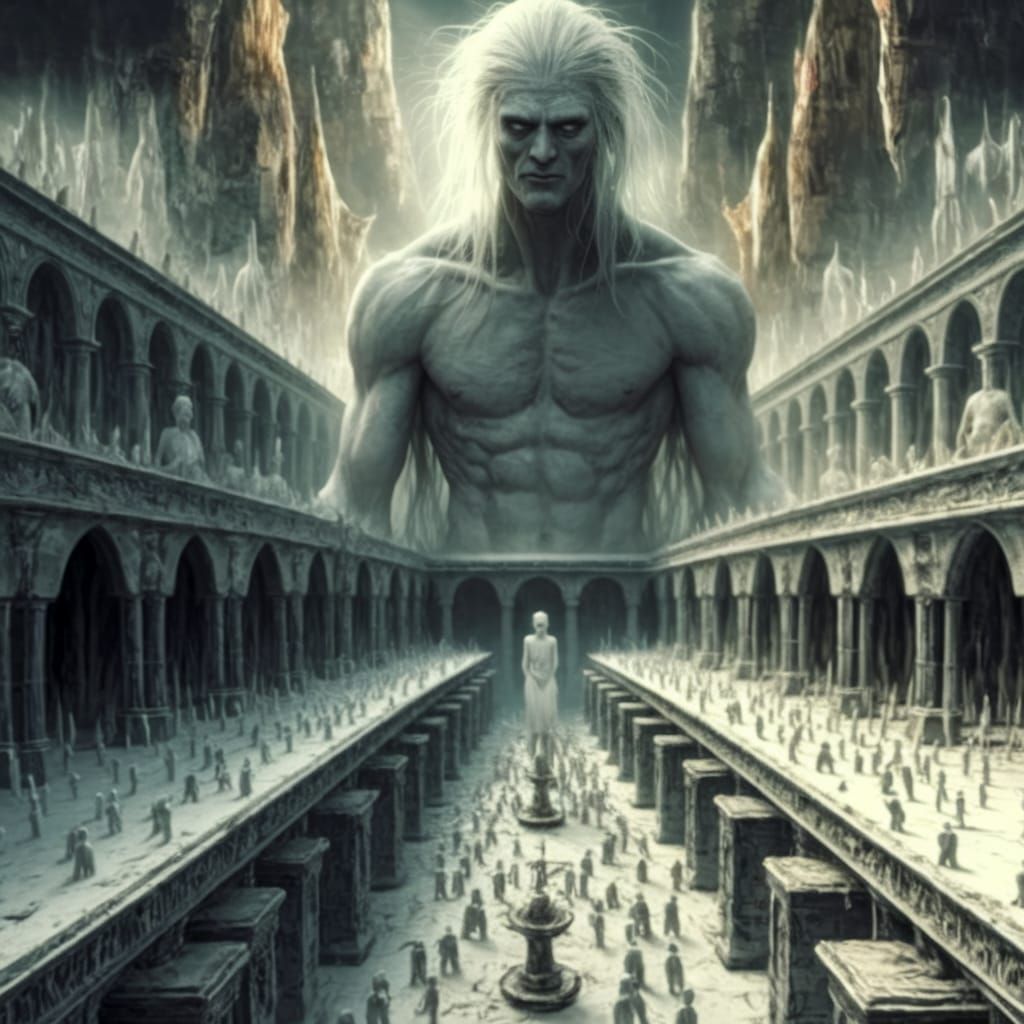 Ethereal Figure Enters the Chaotic Court of Azathoth in a Ha...