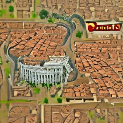 Vibrant Ancient Rome Cityscape