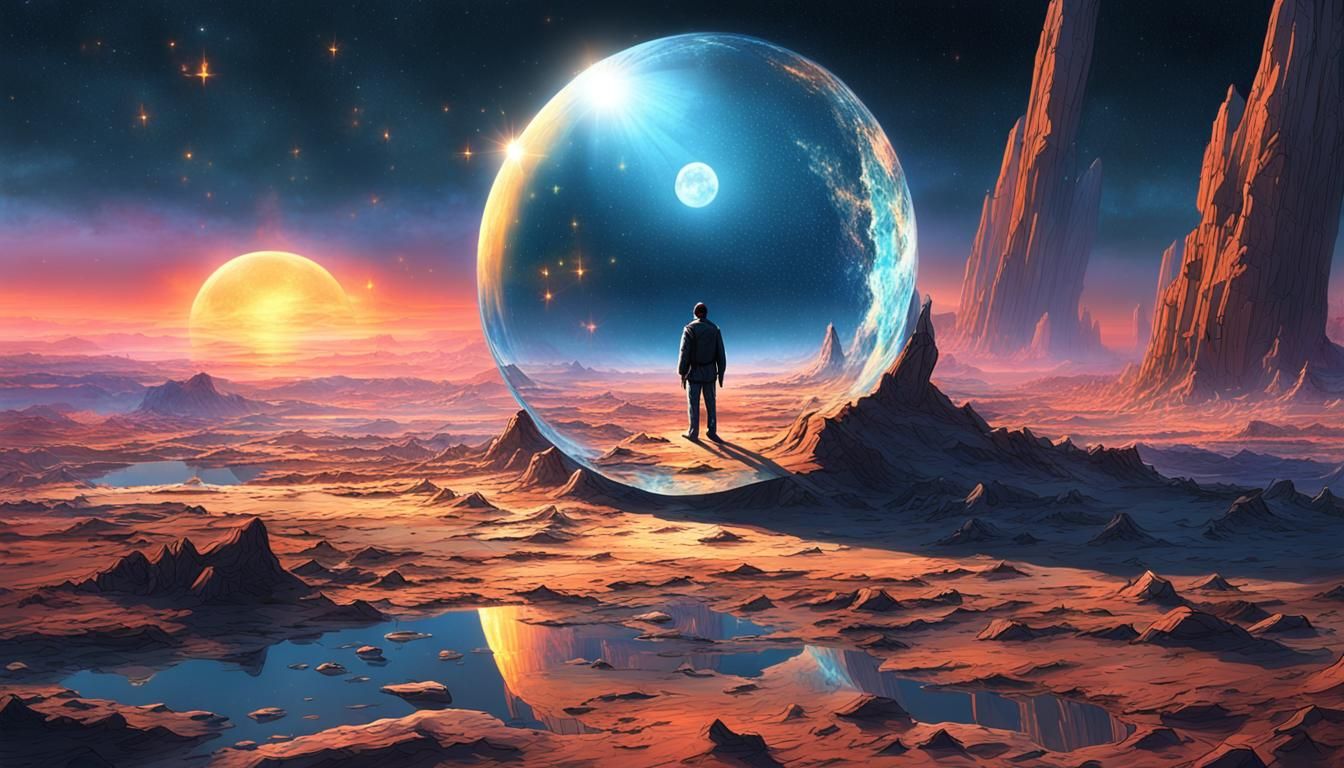 Crystal Hologram World in Infinite Space