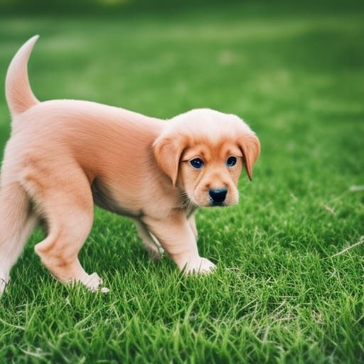 Cute Puppy Portrait in Professional Photography Style