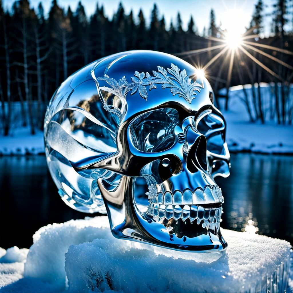 ice sculptures - scull