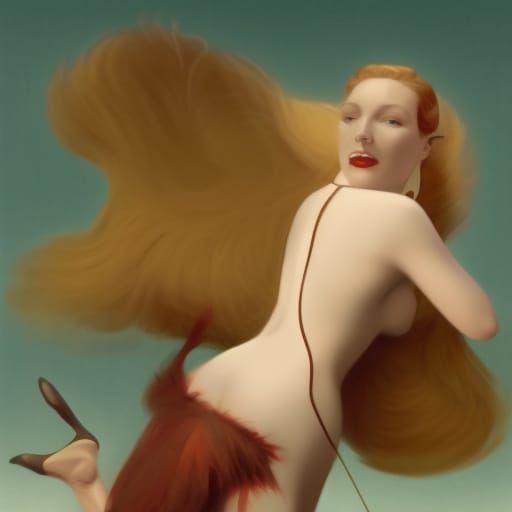 Saloon Dancer in Shunga Style