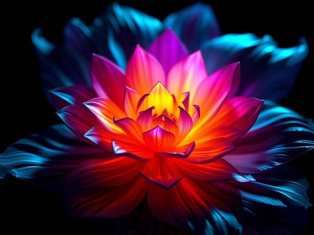 Surreal Floral Odyssey in Abstract Photography Style