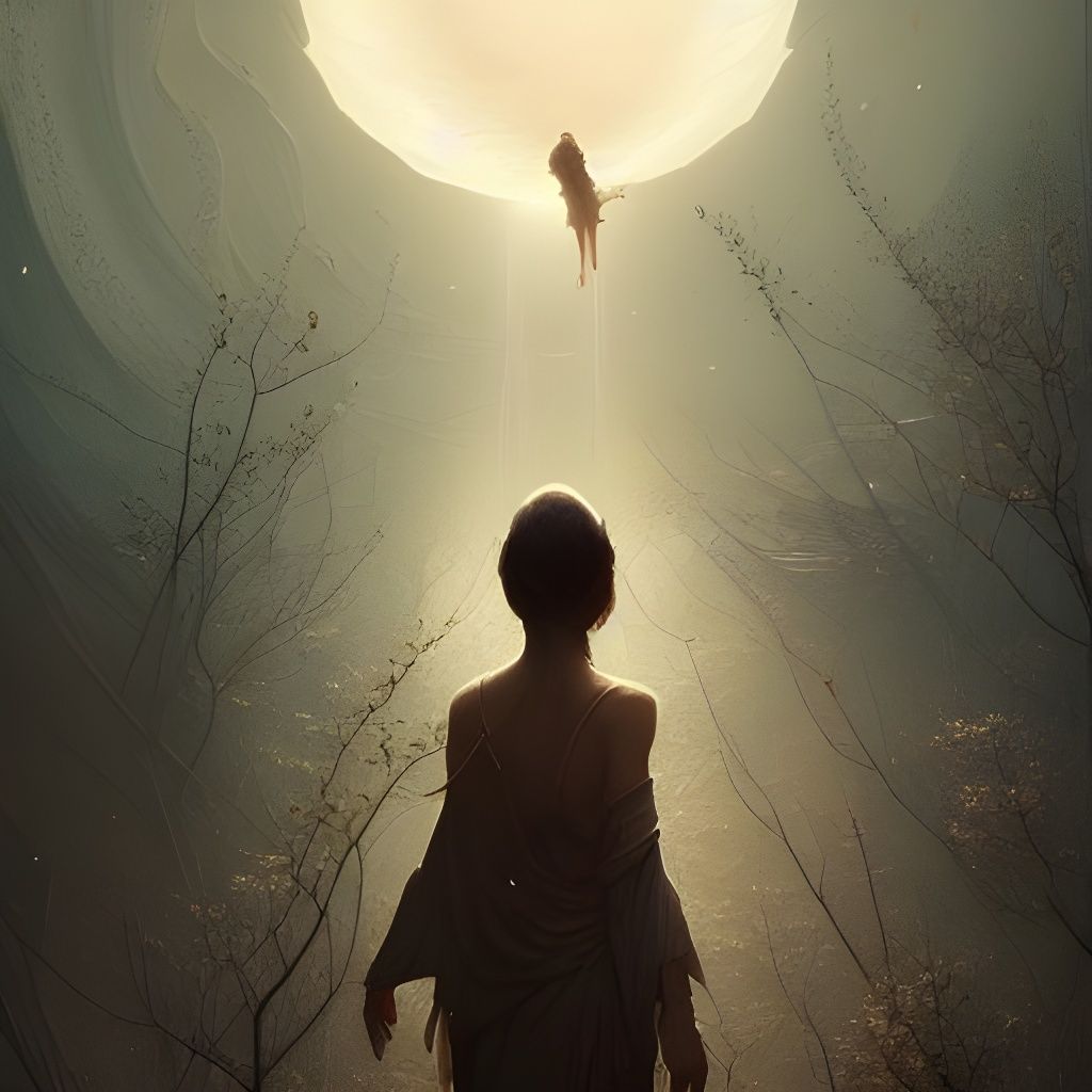 Surreal Image of Letting Go, Digital Art