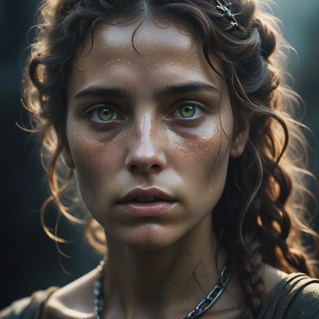 Andromeda's Intimate Moment with Perseus