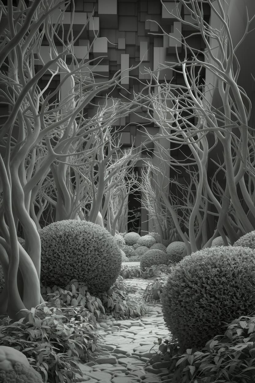 Neongray Hallucinating Vines That Shine