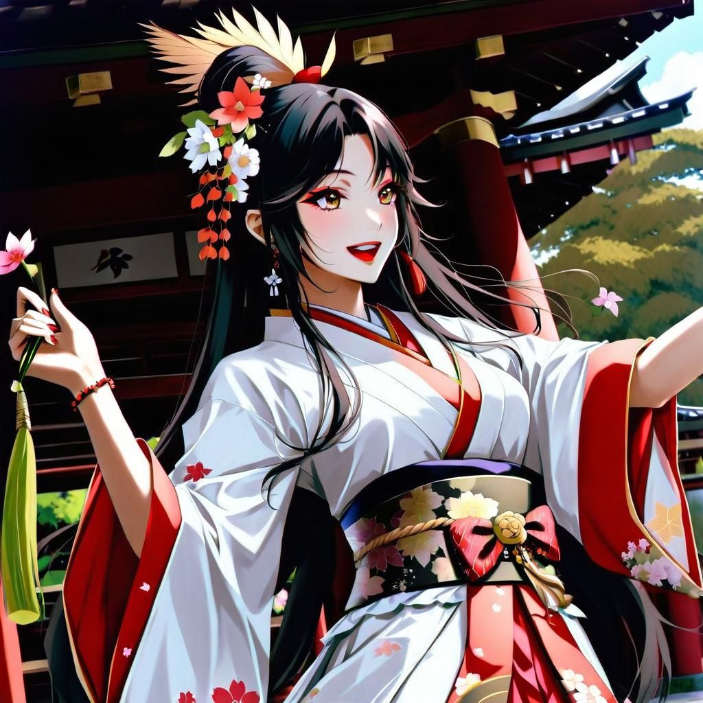 Ame-no-Uzume-no-Mikoto Dancing in Revelry