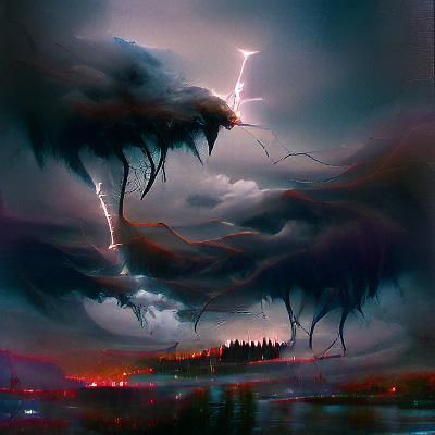 Sinister Thunderstorm, Painterly Style