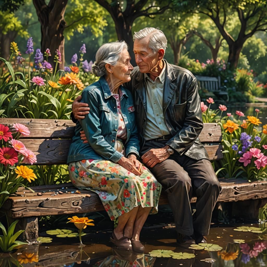 Old and Young: A Hyperrealistic Reflection