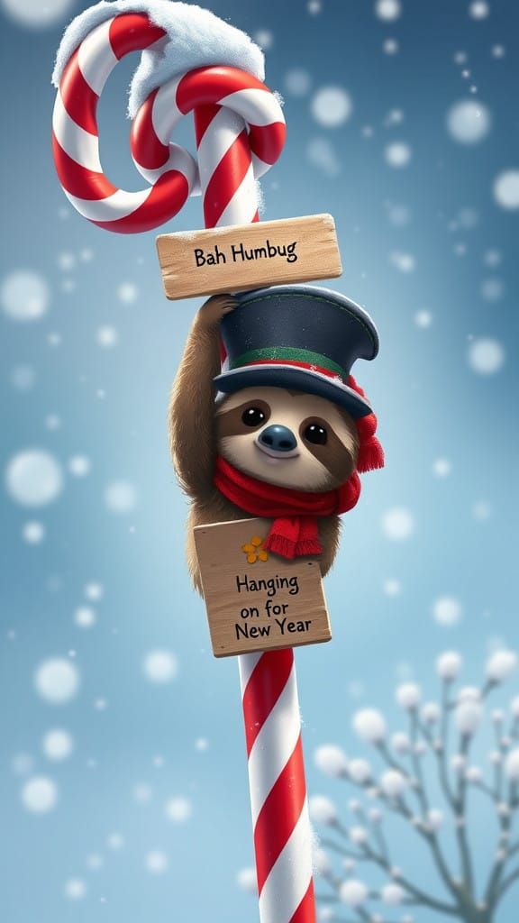 Sloth in Festive Scandal