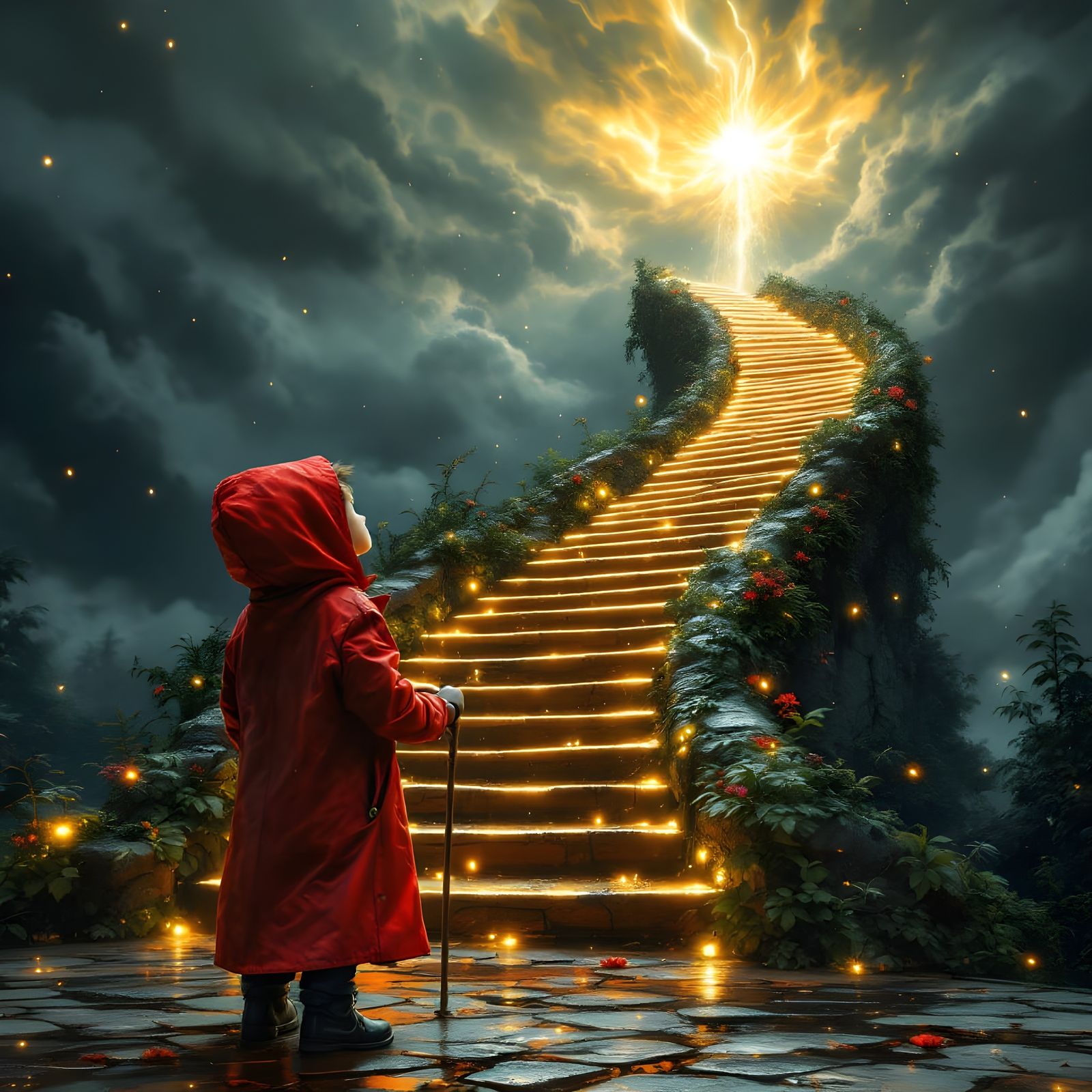 Whispers of Hope in a Starlit New Year's Dawn