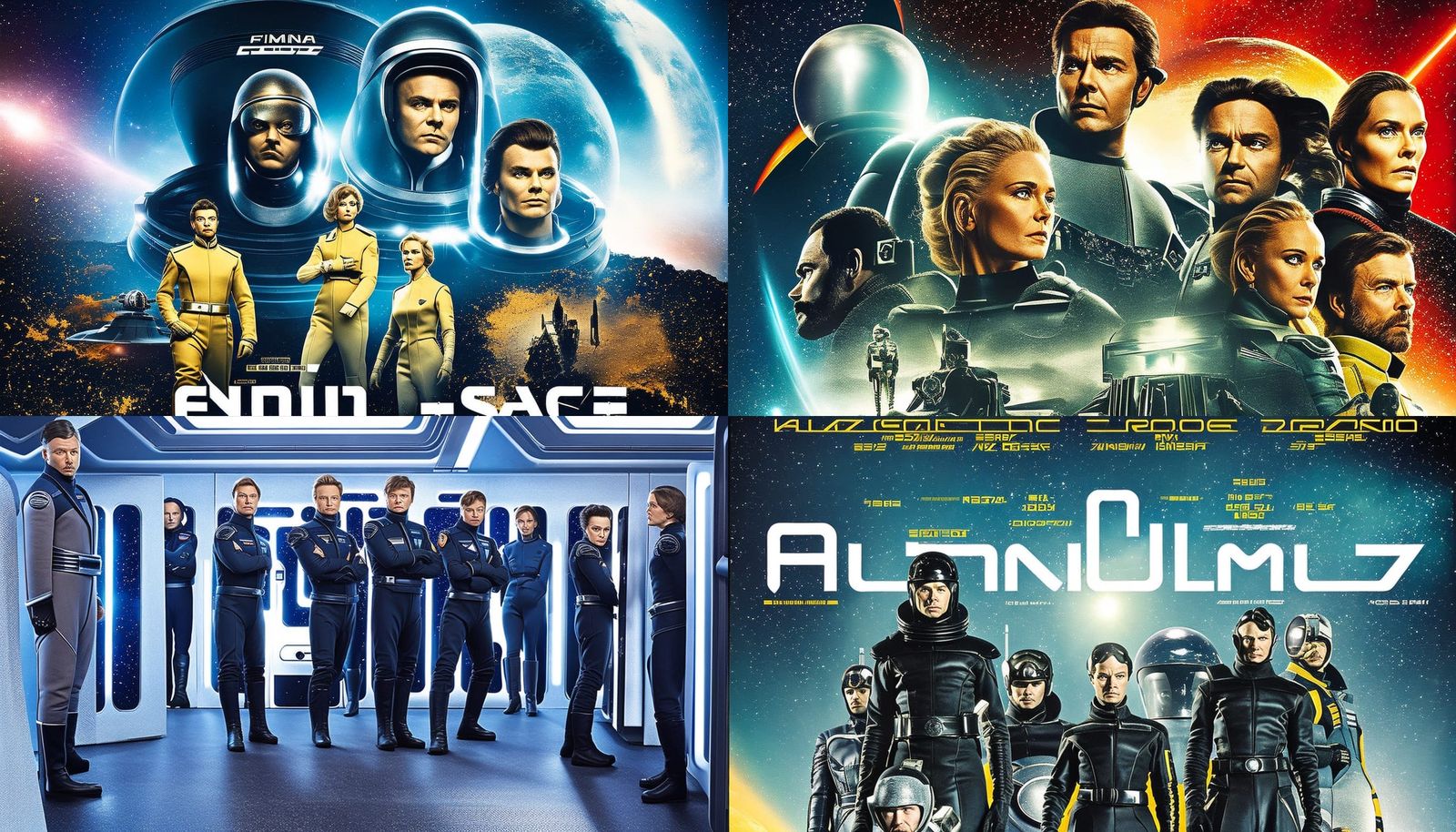 Futuristic Sci-Fi TV Series Poster