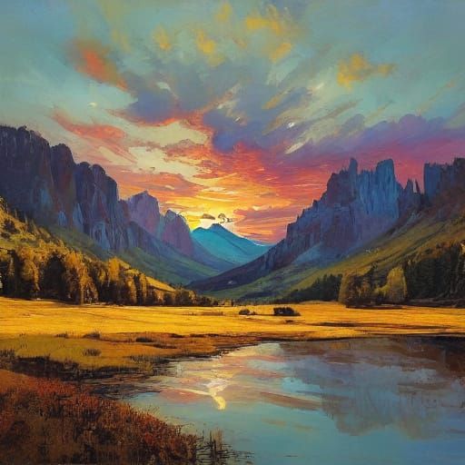 Majestic Mountain Range