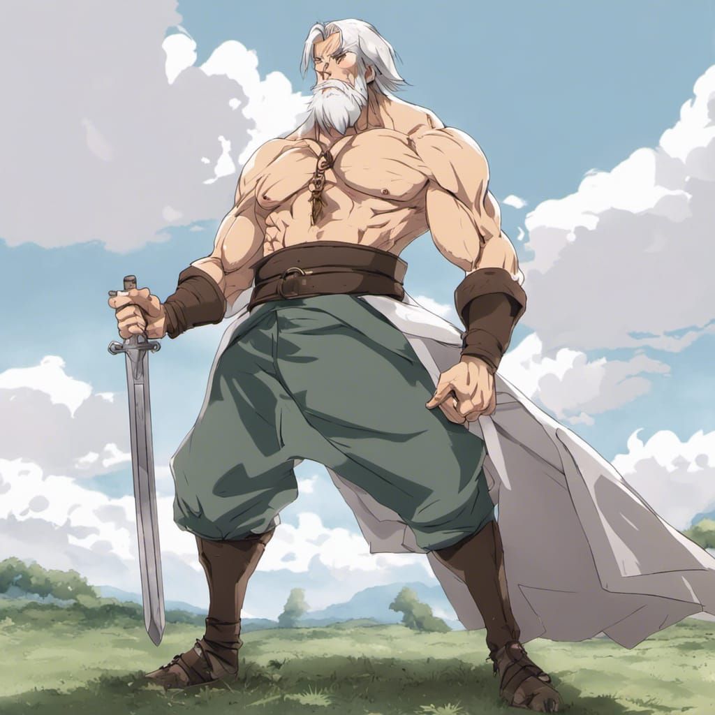 Anime Style Medieval Warrior Training Youths