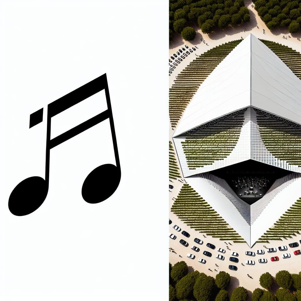 Design a minimalist logo for the Berlin Philharmonic that me...