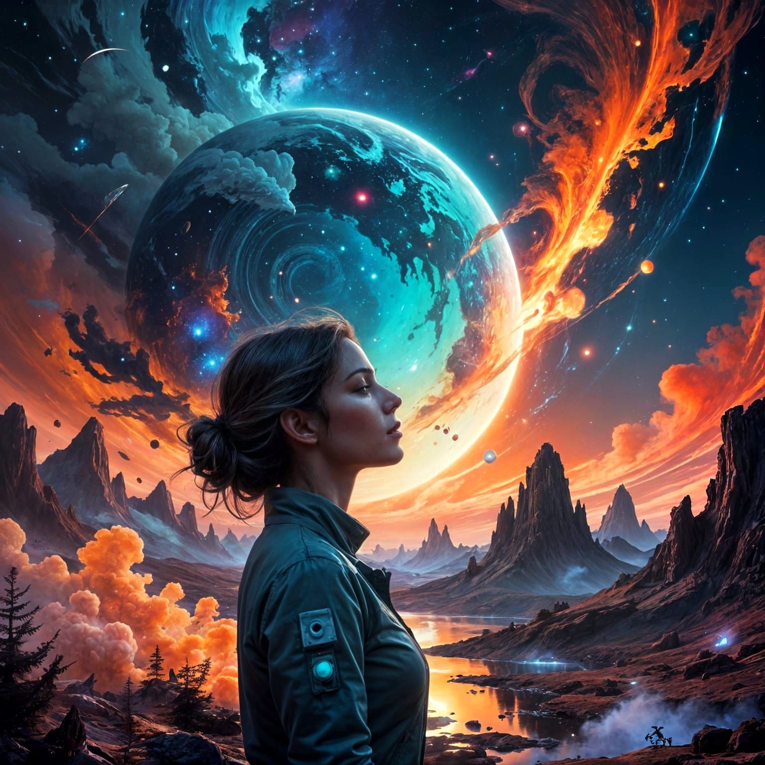 Cosmic Tapestry in Dreamy Colors