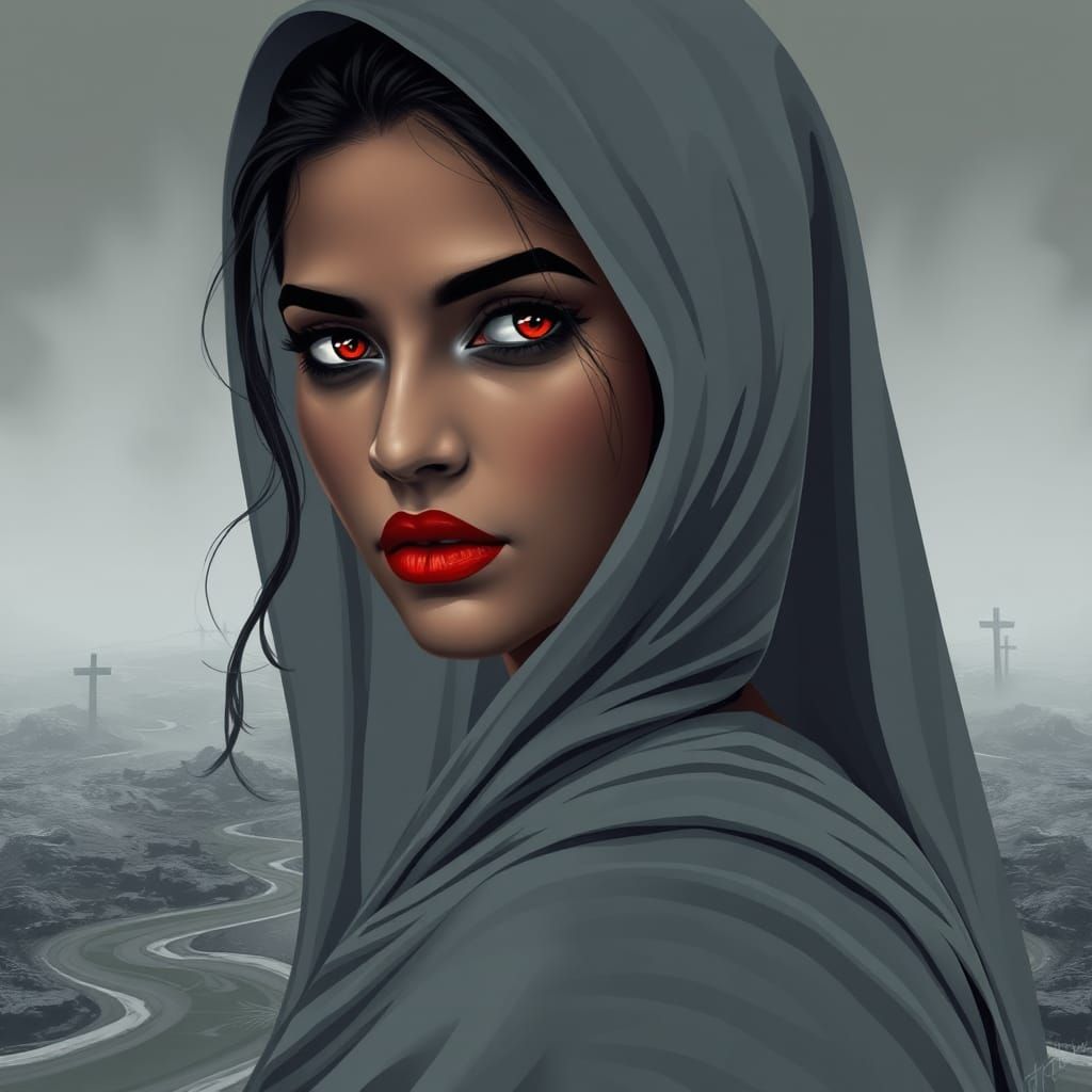 Surreal Indian Goddess Emerges from Mysterious Cremation Gro...