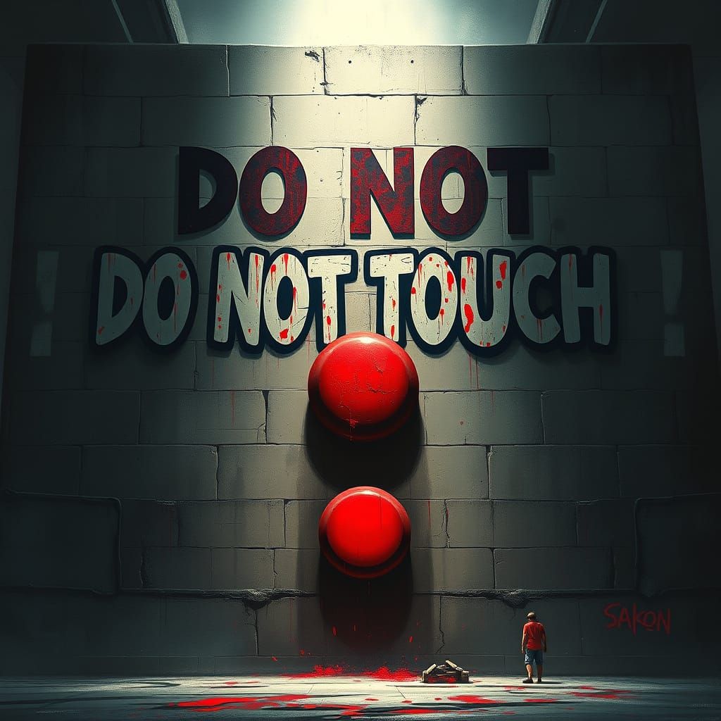 Ominous Warning in a Gritty, High-Contrast World