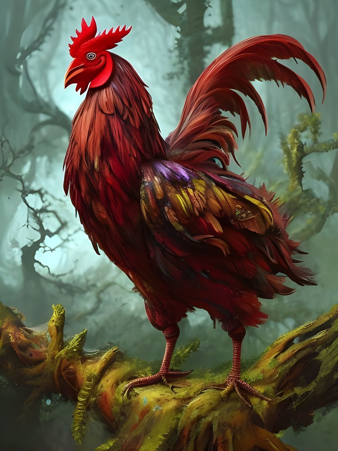 Wild Alpha Rooster