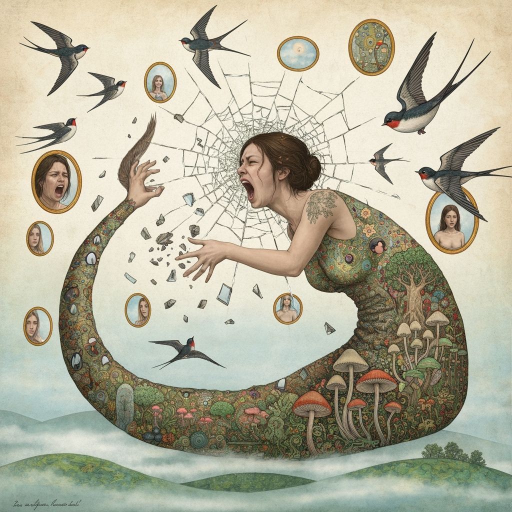 Angel of Memories Screaming in Mirror Labyrinth