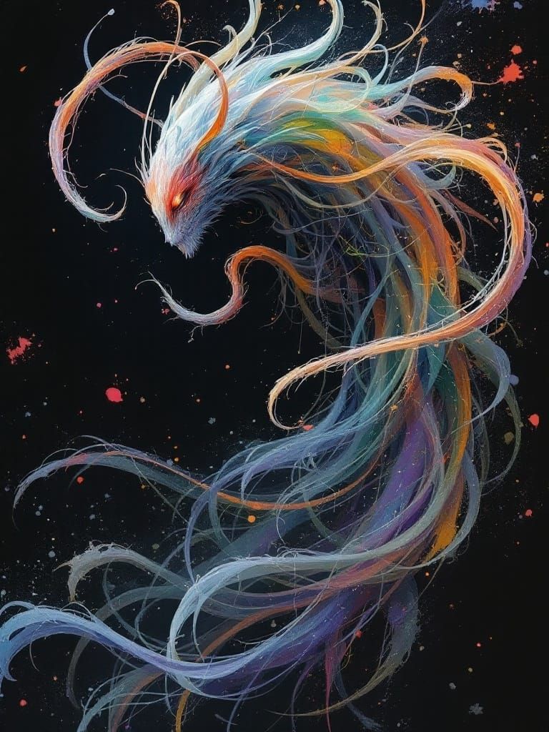 Elegant Creature Weaves Mystical Bowditch Curves in Fantasy ...