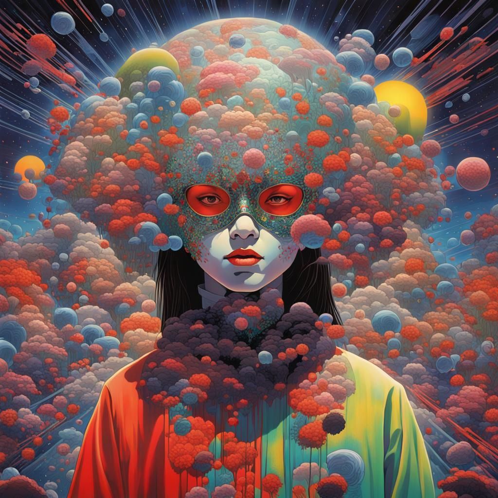 Girl in Mask: Fantasy Concept Art