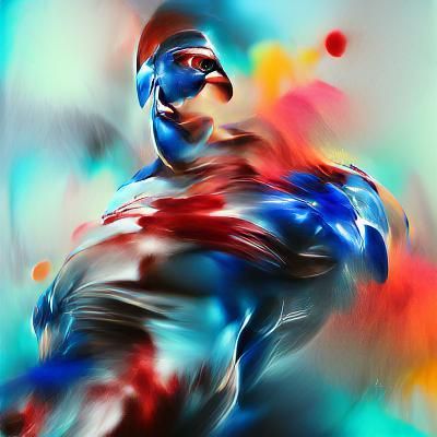 Captain America 8K 3D Rendered Image