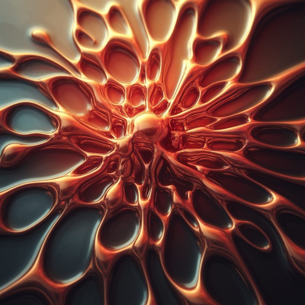 Surreal Splash Screen in Deep, Vibrant Colors