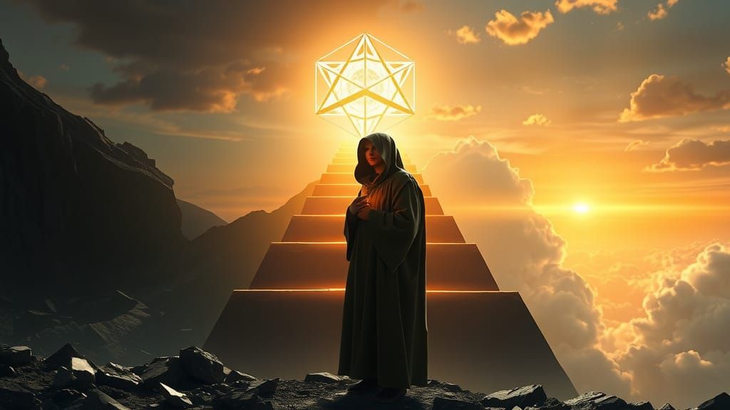 Mystical Figure at the Nexus of Realms