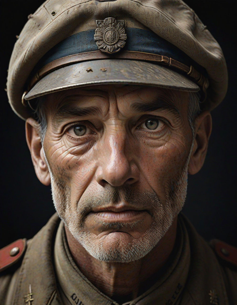 Resilient French Soldier in Earth-Toned Uniform