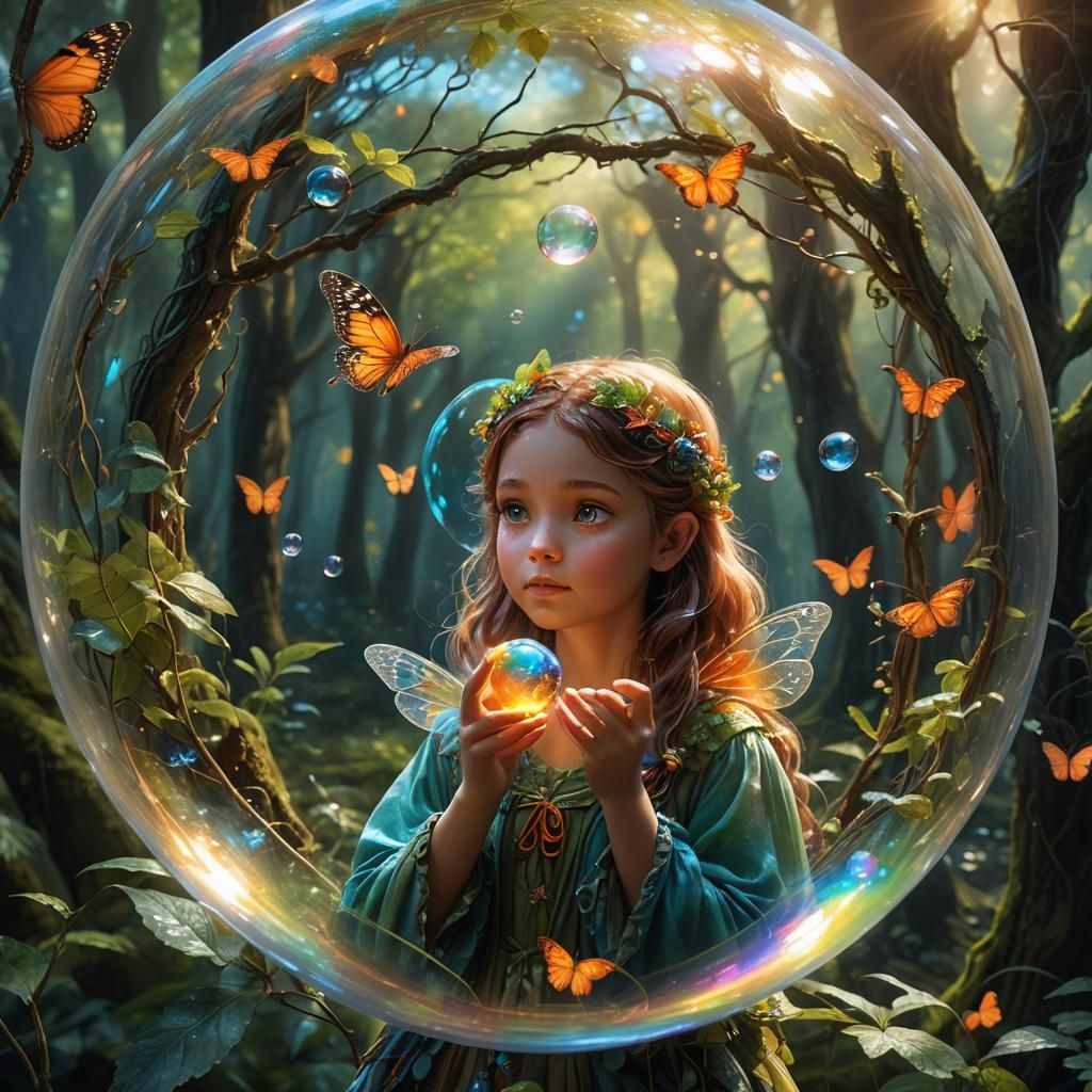 fairy in a magical forest <3