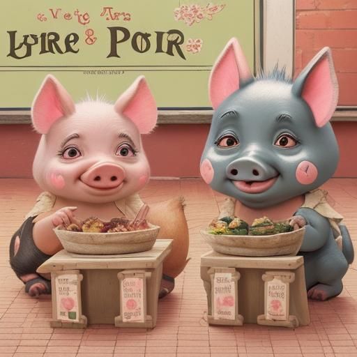 Three Little Pigs: An AI Interpretation